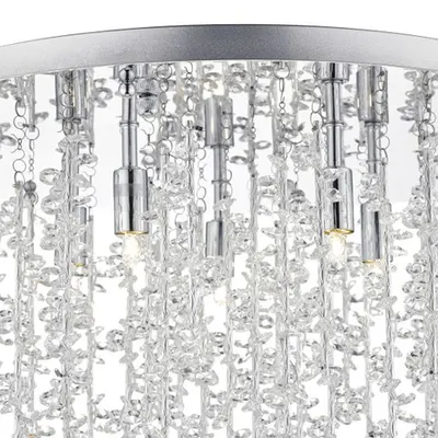 Lampa tavan Sestina 5 Light G9 Flush Decorative Rods and Crystal Beads
