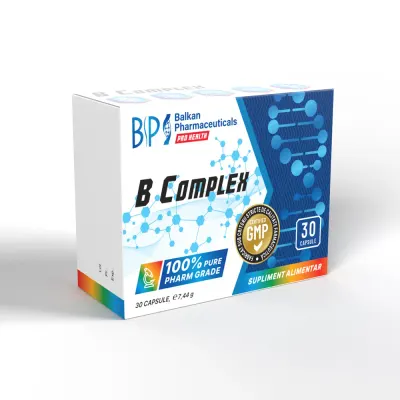Complex de vitamine B, Balkan Pharmaceuticals, 30 capsule