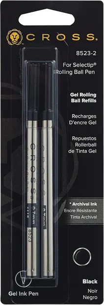 Set rezerve cu gel pentru roller Cross - 2 buc, negru
