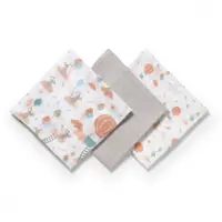 Set 3 scutece din bumbac si bambus Baby Ono Bamboo 09 gri