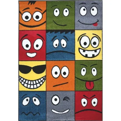 Covor pentru Copii, 120 x 170 cm, Multicolor, Dreptunghiular, Kolibri Smile 11177