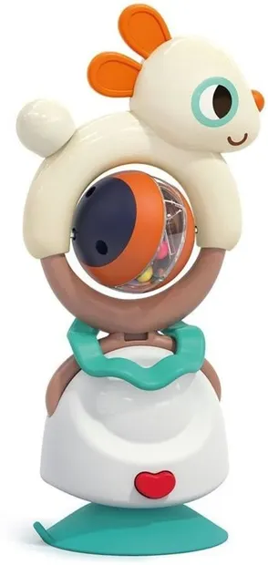 Zornăitoare pentru bebeluși Raya Toys - Iepuraș, multicoloră