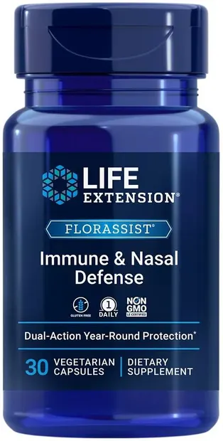 Florassist Immune & Nasal Defense, 30 vege capsule, Life Extension