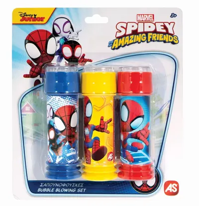 Jucărie pentru baloane de săpun AS Company – Spidey, 3 x 50 ml