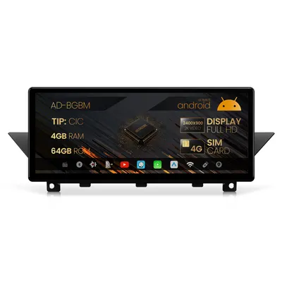 Navigatie BMW X1 E84 (2009-2015), Varianta CIC, Android 13, BM-Octacore 4GB RAM + 64GB ROM, 12.3 Inch - AD-BGBM12004CI+AD-BGRKITBM004