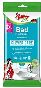 Șervețele umede pentru baie și WC Poliboy - Clever Care, XXL, 24 buc