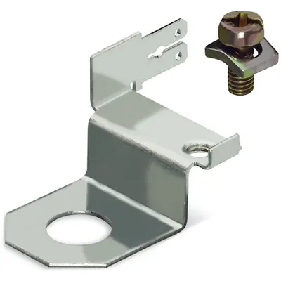 Control cable connection with screws; for flat tabs; 6.35 x 0.8 mm; for high-current terminal blocks with 2 stud bolts M8