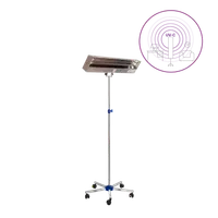 Dispozitiv de dezinfectie cu lumina ultravioleta UV-C (lampa UV-C) LBAI 2x30W, din inox, cu montare pe stativ mobil