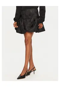 Fusta mini - negru - bufanta
