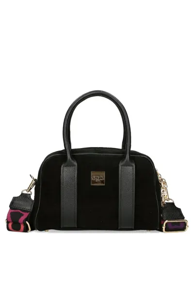 Geanta dama piele velur naturala negru ES0287IN 330025JZ - Negru - Universal
