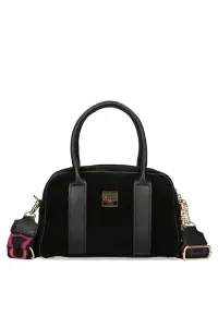 Geanta dama piele velur naturala negru ES0287IN 330025JZ - Negru - Universal