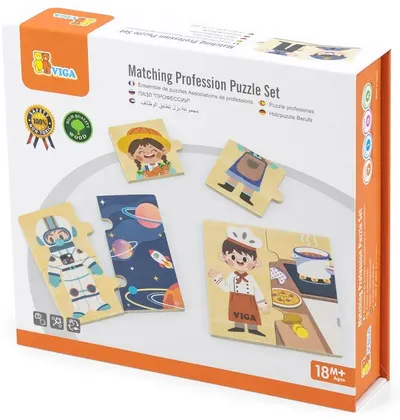 Puzzle din lemn Viga - Profesii