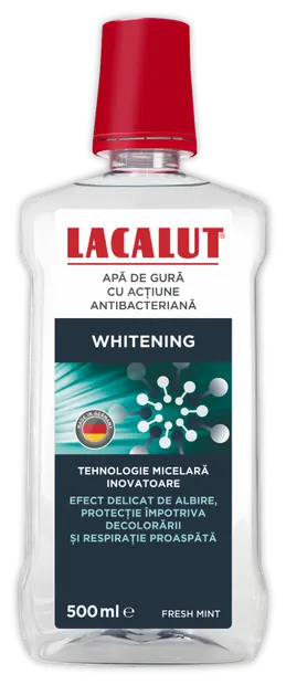 Apa de gura micelara Whitening, 500ml, Lacalut