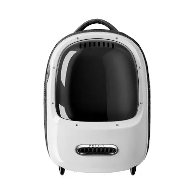 Rucsac cu hublou PETKIT Cat Travel Bag, Ventilare, Sistem iluminare, White