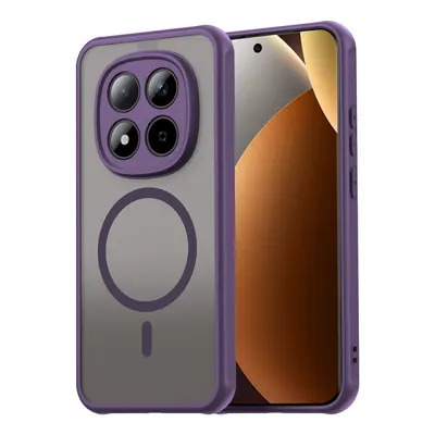 Husa MagSafe pentru Xiaomi Poco M8 Pro / Redmi Note 15 Pro+ 5G, Techsuit, HaloFrost II, Bleumarin