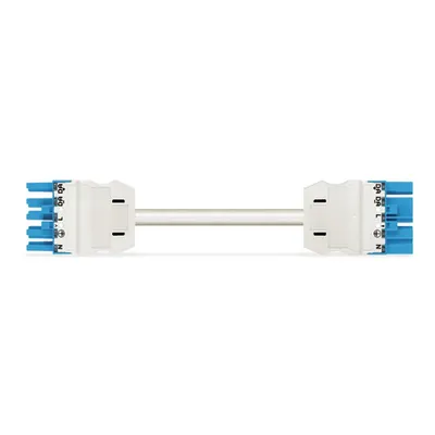 pre-assembled interconnecting cable; Eca; Socket/plug; 5-pole; Cod. I; H05Z1Z1-F 5G 2.5 mm²; 7 m; 2,50 mm²; blue