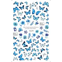 Abtibilduri unghii Marquise, STICKER28, Albastru