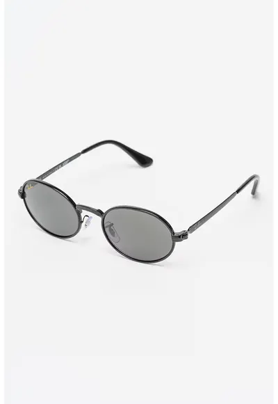 Ochelari de soare ovali unisex cu logo A$AP ROCKY - Negru