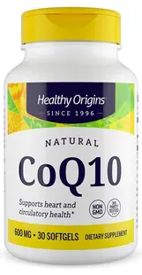 Coenzima Q10, 600 mg, 30 capsule, Healthy Origins