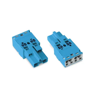 Plug; 2-pole; Cod. I; 4,00 mm²; blue