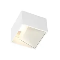 Corp iluminat de perete, aplica, lumini logs in perete, cu LED-uri alb, 3000K, patrat, alb, inclusiv. conducator auto cu LED-uri,