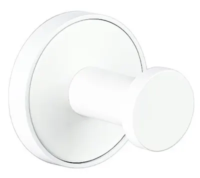 Agățătoare de perete simplă Inter Ceramic - Lusso, Ø5 х 4.15 cm, White Matt