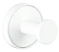 Agățătoare de perete simplă Inter Ceramic - Lusso, Ø5 х 4.15 cm, White Matt