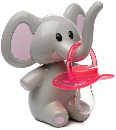 Suport pentru suzetă Melii - Elefant, gri