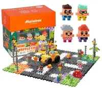 Mini constructor de vafe Marioinex - Centru oras, intersectie, 280 de piese