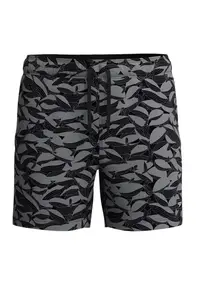 Sort inot barbati Redondo Edge Printed Volley 16 negru/gri - Negru