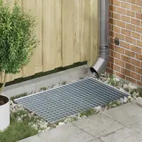 vidaXL Grătar Argintiu 80 x 50 x 2 cm Oțel galvanizat prin imersie