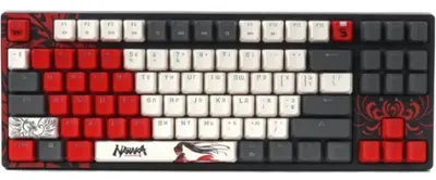 Tastatură mecanică Bloody - Naraka S87, Bloody BLMS Red Plus Linear, RGB, roșu/negru