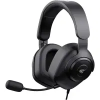 Casti gaming cu microfon HAVIT H2230d, sunet surround, difuzoare 50mm, control volum, microfon detasabil, multiplatforma, conectare prin jack 3.5mm, Negru
