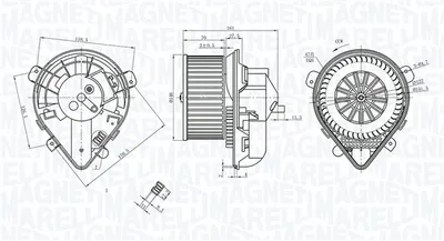 Ventilator habitaclu potrivit CITROEN EVASION, JUMPY I; PEUGEOT 806 1.9D 2.0 2.0D 06.94-12.06
