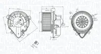 Ventilator habitaclu potrivit CITROEN EVASION, JUMPY I; PEUGEOT 806 1.9D 2.0 2.0D 06.94-12.06