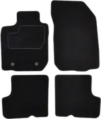 Covorase auto (set, velur, 4 bucati, culoare negru, spatiu montare 26cm) DACIA DUSTER intre 2010-2018