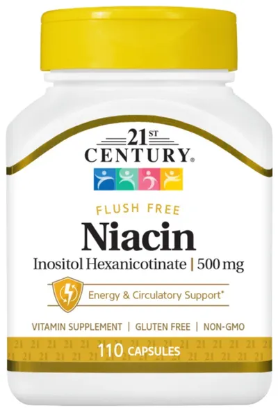 Niacin Flush Free, 500 mg, 110 capsule, 21st Century