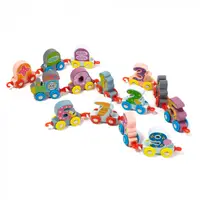 Trenulet Magnetic din Lemn - Nurio