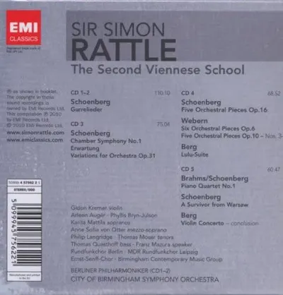Simon Rattle Edition: The Second Viennese School