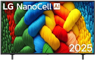 Televizor smart LG – 55NANO80A3B, 55”, 4K HDR10 Pro, NanoCell, Alpha 7 AI, 20W, AI Acoustic Tuning, negru