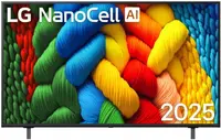 Televizor smart LG – 55NANO80A3B, 55”, 4K HDR10 Pro, NanoCell, Alpha 7 AI, 20W, AI Acoustic Tuning, negru
