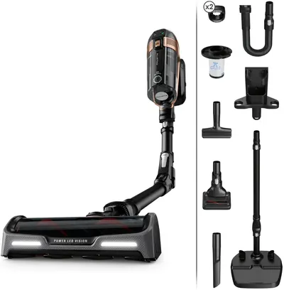 Aspirator vertical Rowenta - X-Force Flex 15.60, negru /auriu
