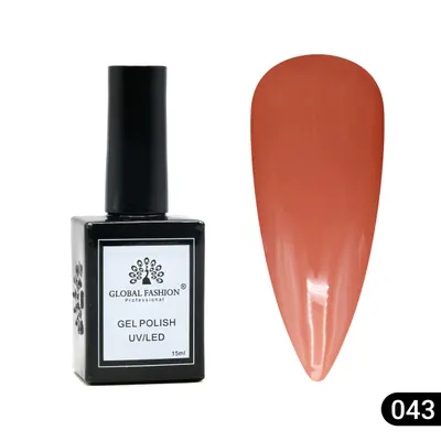Oja semipermanentă Global Fashion, Gel polish Elite Glow 15 ml, 43 Engros