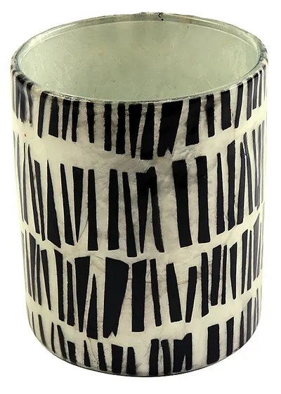 Suport pentru lumanare - Vertical Stacked Black