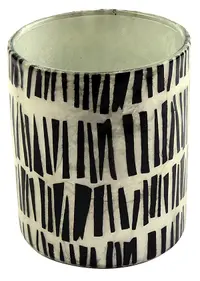 Suport pentru lumanare - Vertical Stacked Black