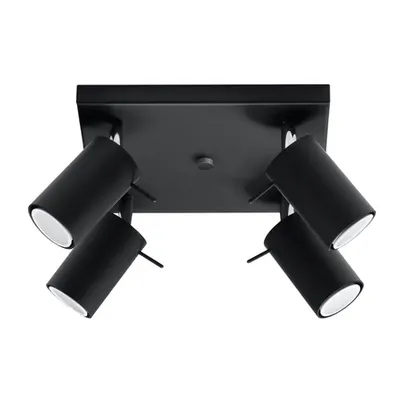 Corp de iluminat pentru tavan RING 4 negru