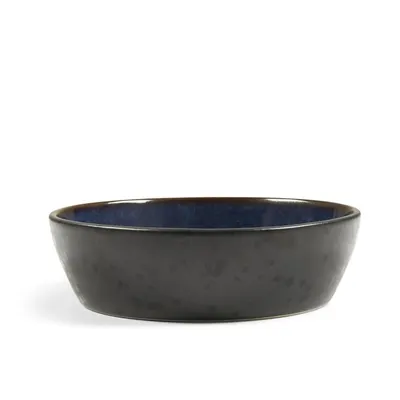 Bol mic negru/albastru din gresie Gastro Dark Blue/Black – Bitz