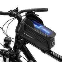 Geantă de cadru biciclete husă telefon impermeabilă Wbb28Bk negru