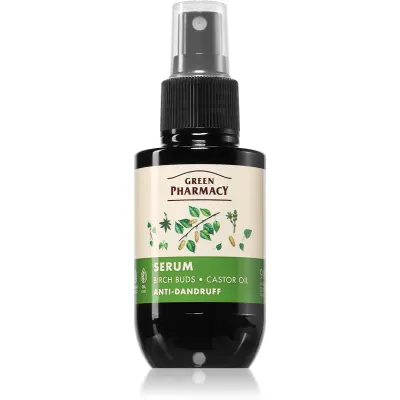 Green Pharmacy Birch Buds & Castol Oil Care Serum ser anti matreata 100 ml