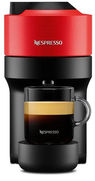 Aparat de cafea cu capsule Nespresso - Vertuo Pop, GCV2-EUWHNE-S, 0.6 l, Spicy Red